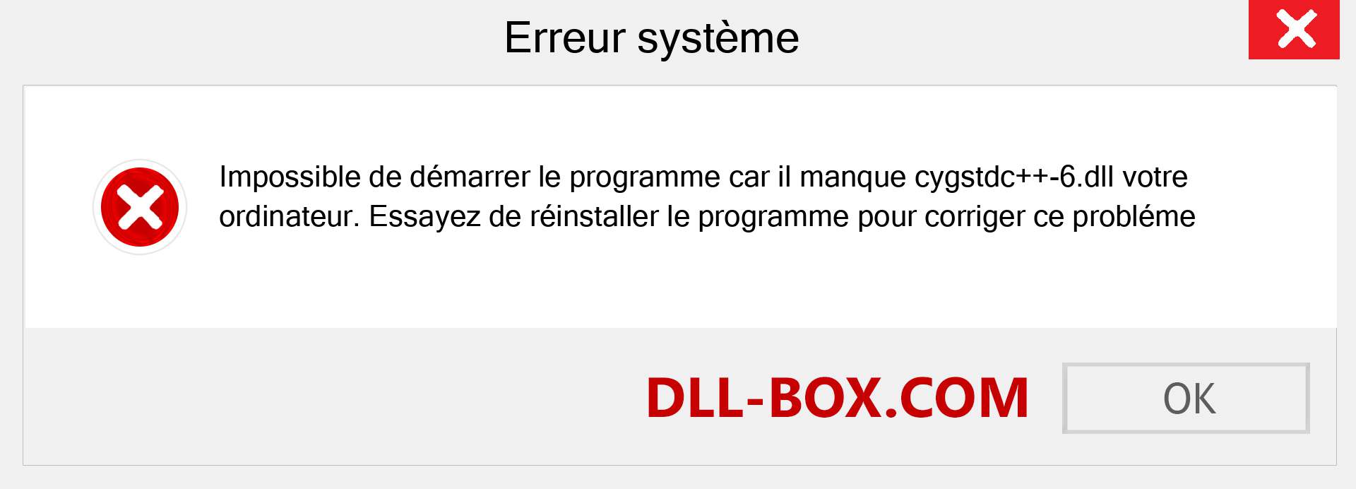 Le fichier cygstdc++-6.dll est manquant ?. Télécharger pour Windows 7, 8, 10 - Correction de l'erreur manquante cygstdc++-6 dll sur Windows, photos, images